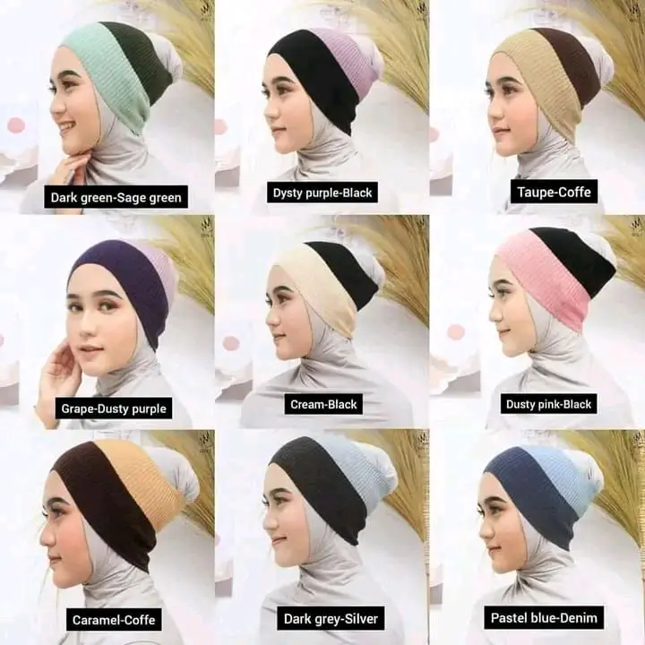 ciput 2 warnaa bahan rajut nyaman di pake murahh