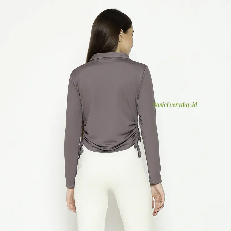 Atasan Wanita Lengan Panjang Knit Top Alisya BasicEveryday Baju Kerah Knitwear Nyaman 8