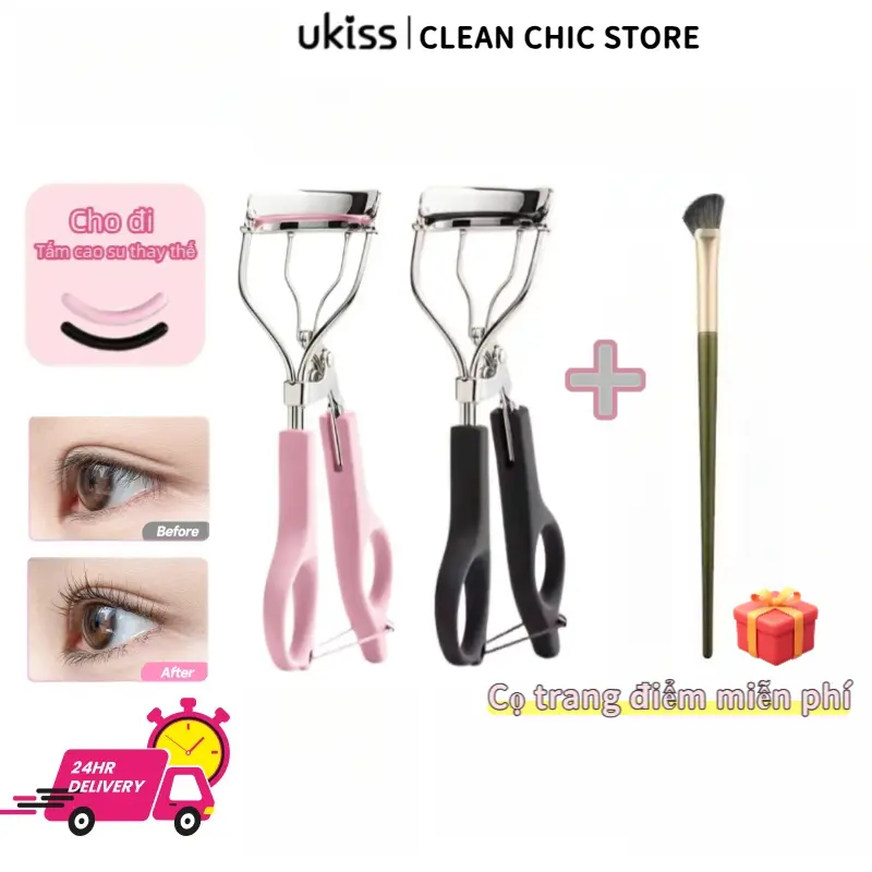 Dụng Cụ Dụng Cụ Uốn Mi, UKISS, Có Đệm Thay Thế Tiện Lợi