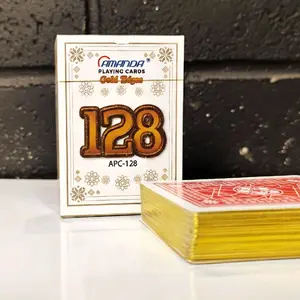 AMANDA APC-128 Gold Egde Kartu Remi Poker Pinggir Emas ORIGINAL