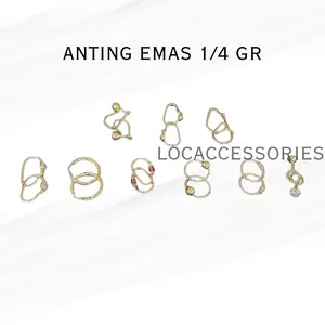 LOCA - ANTING EMAS BAYI / ANTING EMAS ANAK 1/4 GRAM / ANTING EMAS SEPEREMPAT GRAM / ANTING GIWANG ANAK / GIWANG BAYI