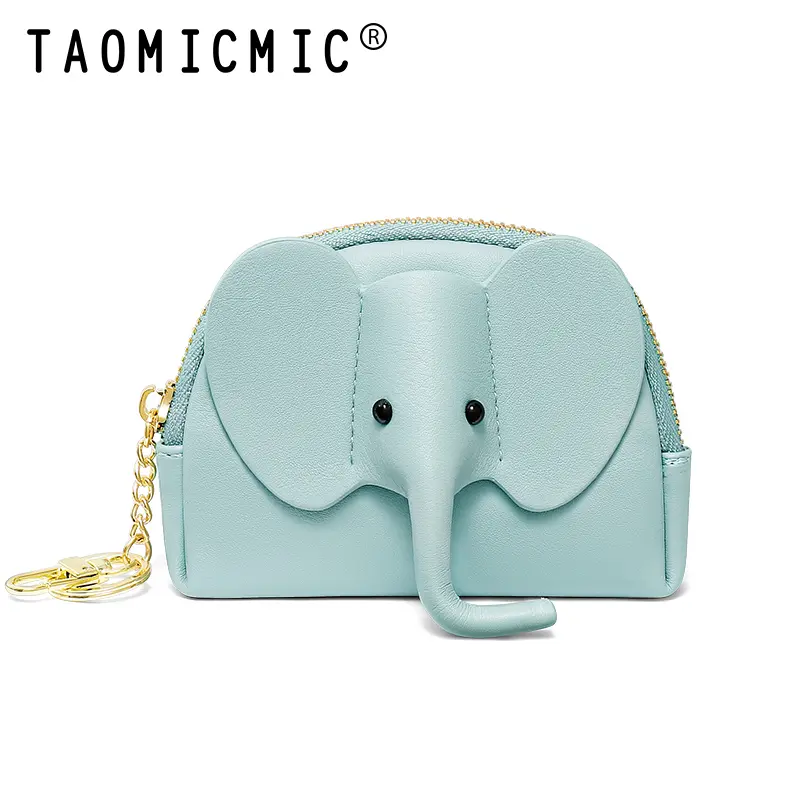 TAOMICMIC Dompet Koin Wanita Dompet Gajah Gantungan Tas Y8909 Bahan Kulit PU Leather Premium Uang Kartu 4