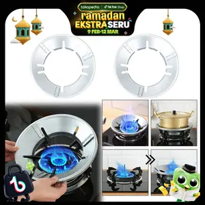 TATAKAN KOMPOR GAS ANTI ANGIN BULAT /NAMPAN DUDUKAN KAKI KOMPOR GAS /ALAS TATAKAN COVER KOMPOR GASUNIVERSAL PORTABLE