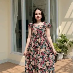 Daster cloudy Dress Wanita kekinian cantik Busui Friendly Viscose