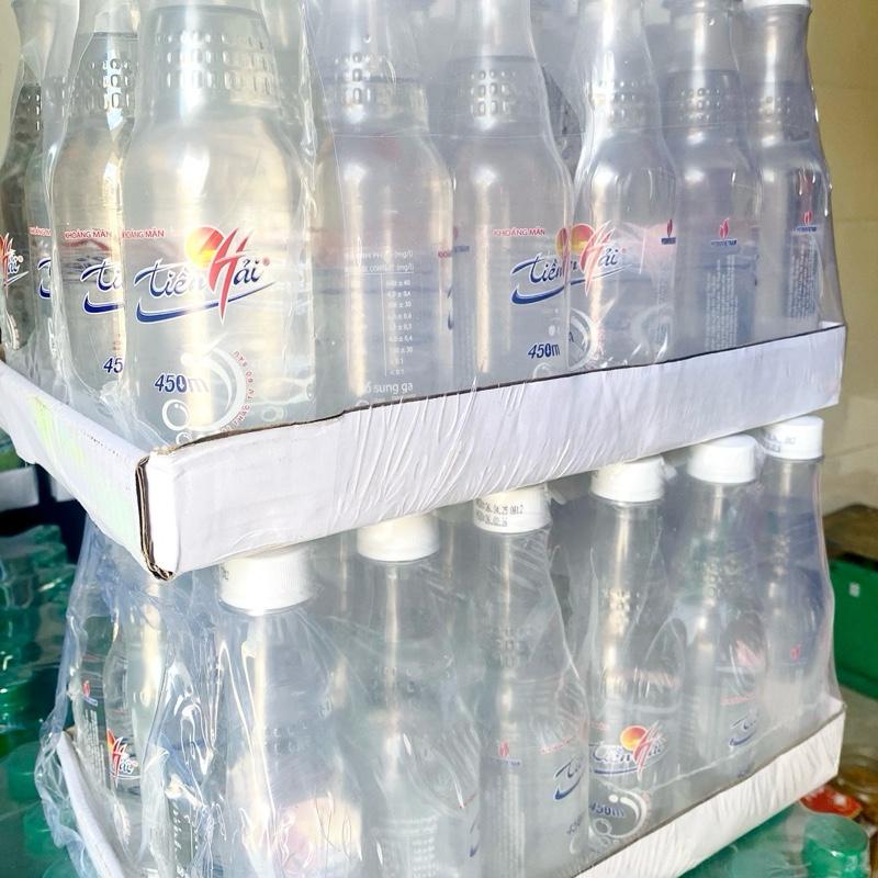  Thùng 24 Chai Khoáng Mặn- Nước khoáng KIỀM Tiền Hải bổ sung ga 350ml   Có ga - Vị: Hơi mặn   