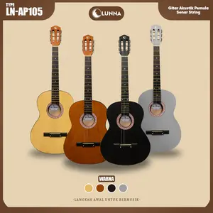 LUNNA Gitar Akustik LN - AP105 Senar Baja Model Kapok