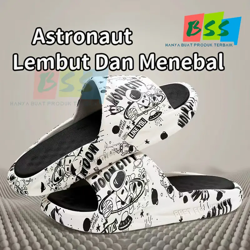 Sandal Pria Astronot Baru Untuk Pakaian Luar  Sandal Slip On Untuk Rumah Sandal Couple Untuk Pria