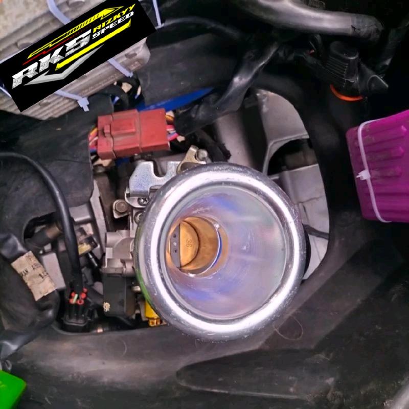 Velocity Throttle Body Downdraft Super Flow TB 22 24 26 28 30 32 34 36 Universal Nmax Aerox PCX Vario Beat Motorcycle 2