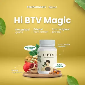 Hi BTV Magic [Dapat 1 Botol] - Suplemen kesehatan dan pembersih perawatan daun sirih dan manjakani - Ramuan cinta feminime keputihan