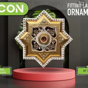 ORNAMEN FITTING LAMPU HIAS Ukuran 30x30 BINTANG