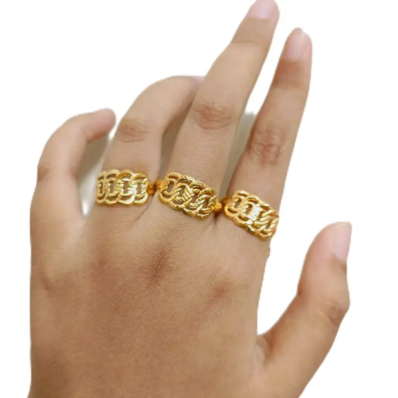 Cincin Rante Pipih Besar Feisya 2 - Bilgys Jewelry Rings 0
