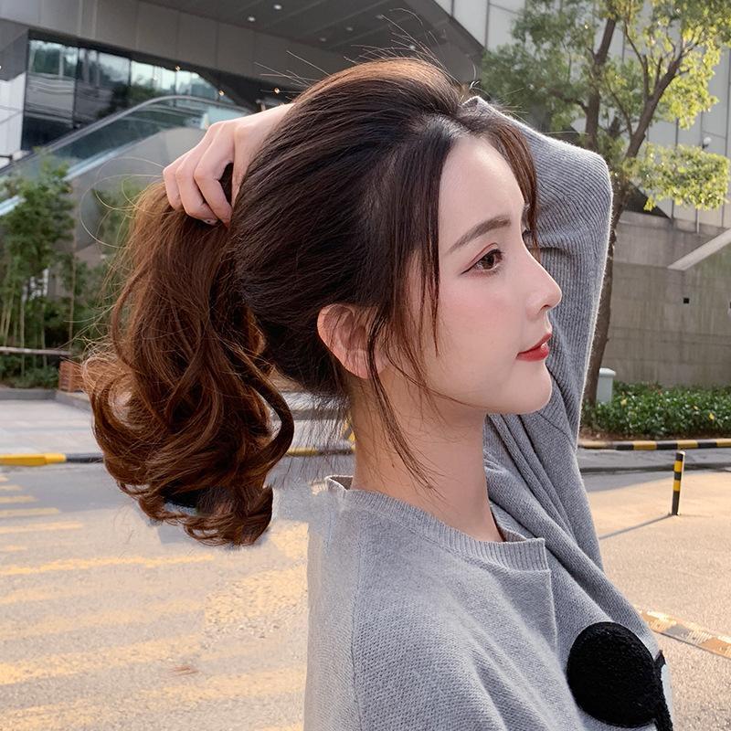 Product Introduction of 20cm Women's Curly Hair Extensions Braid Synthetic Horsetail Wig Upgraded Claw Clip  Ponytail 11