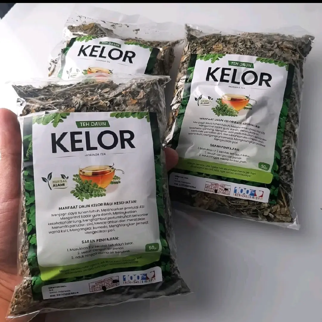 PAKET HEMAT 3  DAUN KELOR MORINGA TEH DAUN KELOR