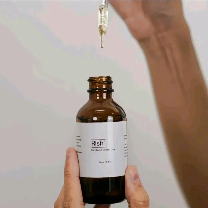 Rish minyak kemiri 60 ML perawatan penumbuh penebal rambut botak original 2