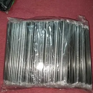 Sedotan Steril Hitam Ujung Lancip Plastik 6mm x 20cm isi 500 pcs Cocok untuk Minuman Es Teh dan Gelas hingga 22oz Straw Steril Black