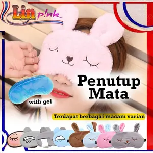 Penutup Mata Ekspresi with Gel Dingin Lembut Masker Tidur Motif Lucu