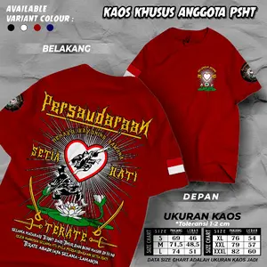 Kaos PSHT Lawasan Motif Pencak Silat - Combed 24s 100% Katun - Custom, Panjang, Tangan, Wanita, Nyaman, Unisex, Standar, Lembut, Pria, Baju Tshirt Kain Distro cotton