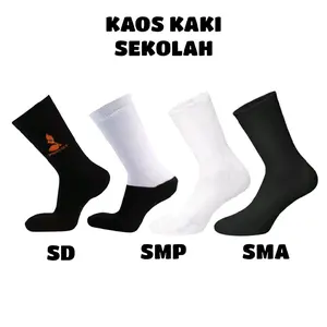 KAOS KAKI SEKOLAH SD SMP SMA Hitam Putih Nyaman Untuk Sekolah