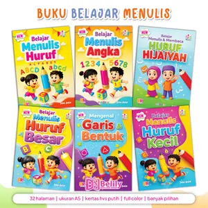 Menulis & Mengenal Angka Huruf Alfabet - Buku Anak
