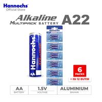 Gambar Hannochs Baterai Alkaline Multipack ( isi 12 Butir) - 1 Renceng - AA / A2 dari Hannochs Official Kab. Tangerang 1 Tokopedia