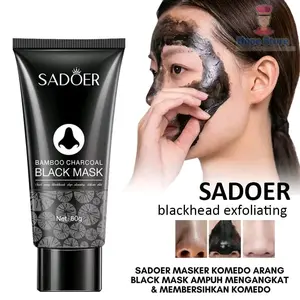 Blackmask Charcoal Masker Wajah Arang Eksfoliasi Mengangkat Sel Kulit Mati Menghilangkan Komedo