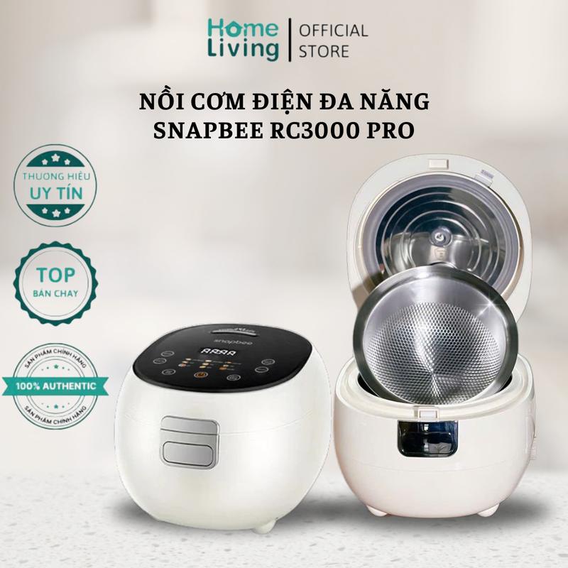 Nồi Cơm Điện Đa Năng - SNAPBEE RC3000 PRO - Dung Tích 3 Lít - Lòng Nồi Niêu Inox 304 Siêu Dày Đầu Tiên Trên Thị Trường nấu ăn nhanh loại eu nồi cơm & nồi áp suất noicomdientu nồi cơm rice cooker