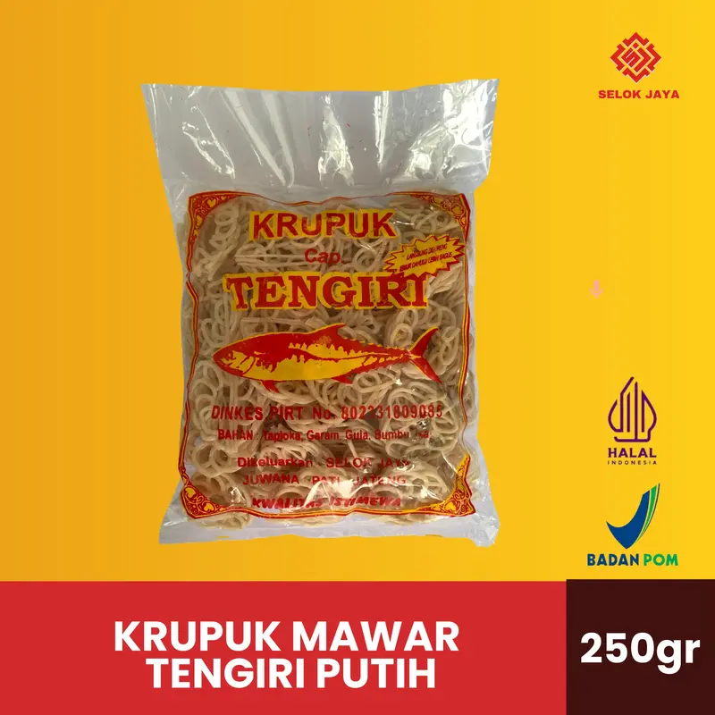 Krupuk Mawar Tengiri 250gr Sanita Selok Jaya 0