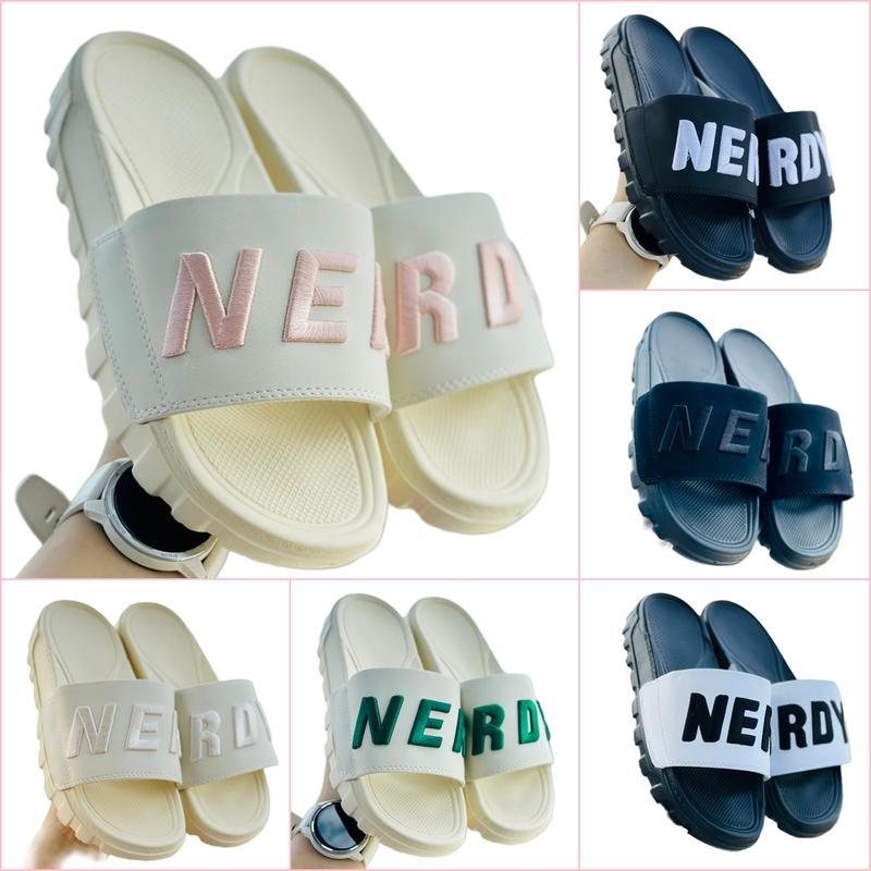 Dép Nerdy TẶNG VỚ CAO CẤP quai ngang nam nữ Nerrdy đế Left Right CAO 4cm bền bám tốt chà rửa thoải mái không bong tróc, quai thiêu nổi FORM RỘNG - NÊN CHỌN GIẢM 1 SIZE
