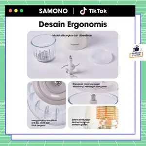 [SPAREPART CHOPPER] SW-C150 / SW-MC200 Bowl Isi Ulang Cadangan Mangkok Chopper Kaca dan Blade