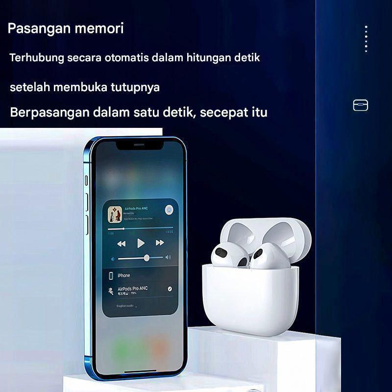 A5 Generasi Baru Headset Bluetooth Nirkabel Asli Tahan Air IPX5 Cocok untuk Xiaomi Apple dan Android dengan Masa Pakai Baterai 3-4 Jam dan Jarak Transmisi 10 Meter