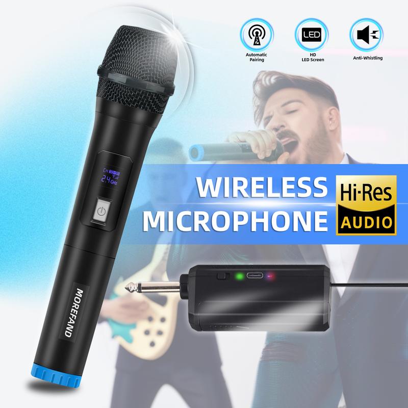 Product Introduction of Wireless Microphone Karaoke Mic with 1 Receiver 2 mic bluetooth Colokan mic  bau  tai mic  wireless  2  mic mic  treasure 8