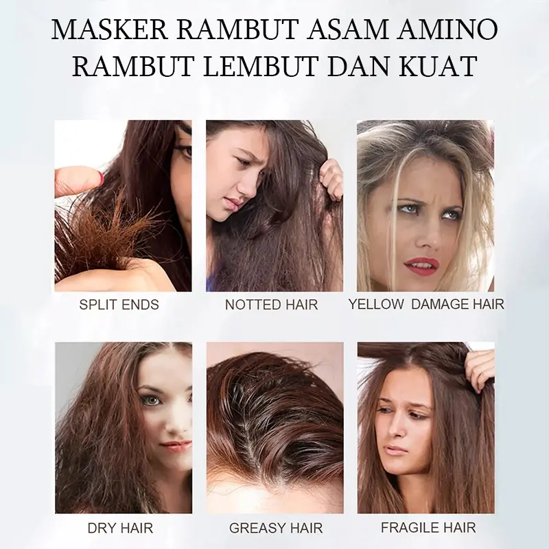 Hair mask Pelurus Rambut Permanen Masker rambut keratin 500g salon perawatan rambut masker rambut keratin Memperbaiki Rambut RusakKering Keriting Sangat Menutrisi Perawatan Rambut Wangi tahan lama 1