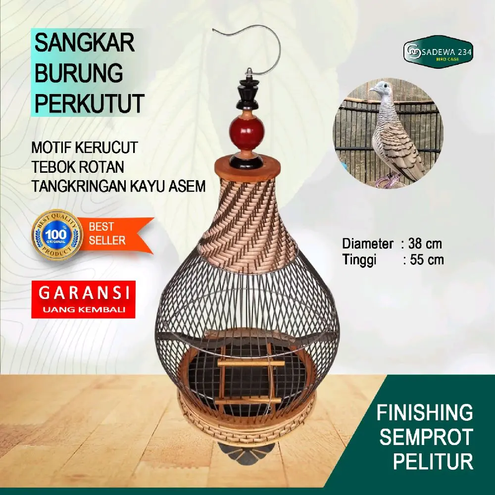 Sangkar Burung Perkutut Kerucut - Model Baru