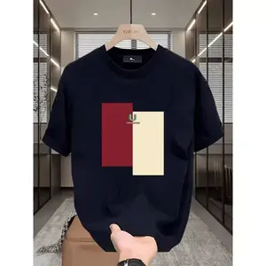 Kaos cetak gaya Amerika, murni ringan dan berat, merek mode, cocok untuk pria dan wanita di musim panas.