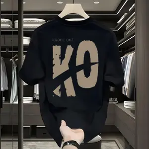 T-shirt Kaos Pria Knoct Out KO Simple Keren Kaos Ala Amerika/ Kaos Distro Murah Bahan Lembut / Kaos Unisex Lucu / Kaos china korea