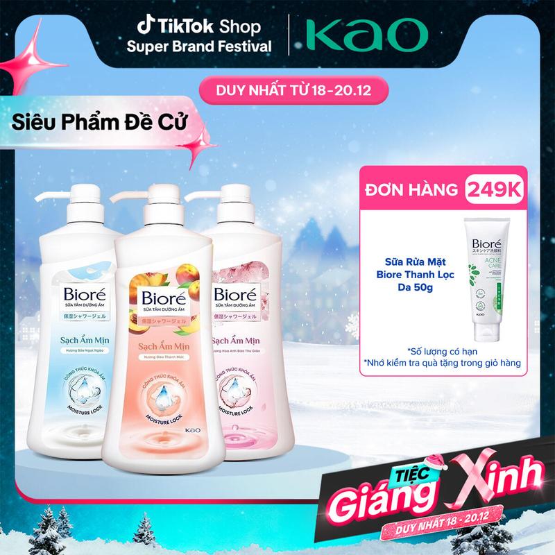  Sữa Tắm Biore Dưỡng Ẩm Đủ Hương 530g 