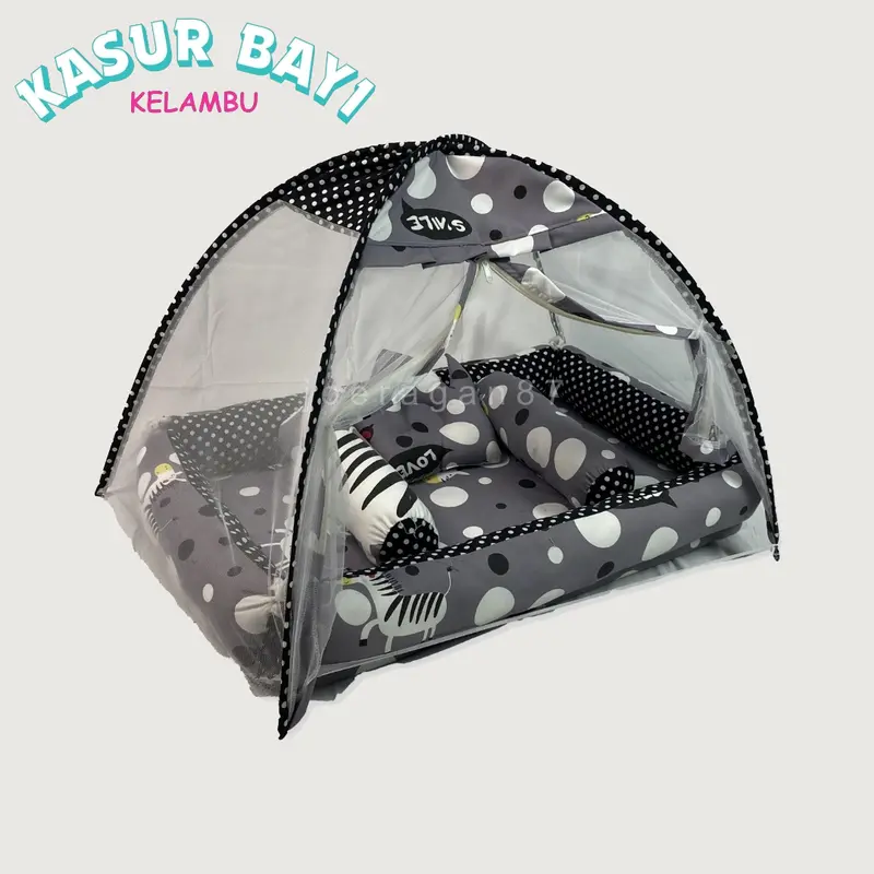 Kasur Kelambu Bayi set bantal guling | Kasur bayi | Kasur baby newborn | Set kasur bayi kelambu | Perlengkapan bayi | Kado bayi | Kasur bayi empuk | Alas tidur bayi 2