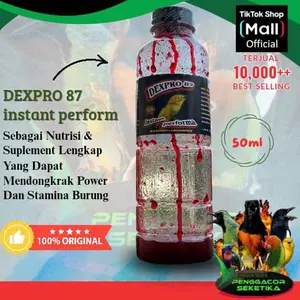 Dexpro 87 pakan suplemen vitamin pleci juara sogon kolibri Suplemen Penggacor BurungVitamin suplemen burung berkicau