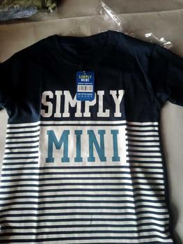 Product Review of Simplymini 009 Atasan Kaos Anak Laki Laki Lengan Pendek Sablon Depan Stripes Series Warna Maroon from E**a 0