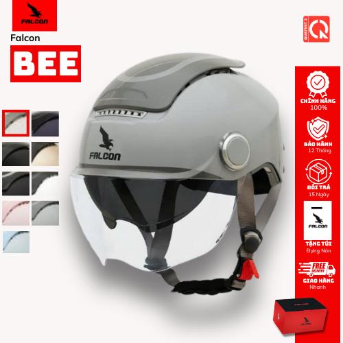 Nón Bảo Hiểm Falcon Bee , Sử Dụng 2 Kính, Chuẩn Đi Xe Máy, Bảo Hành 2 Năm, Chất Lượng Cao, An Toàn Tối Đa