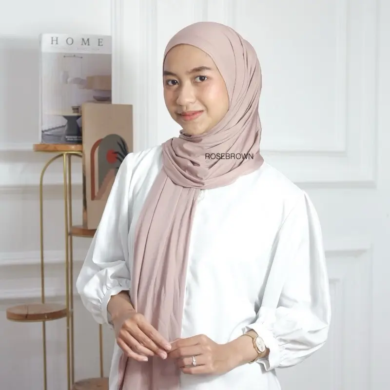 Pashmina Oval Jersey Rosebrown