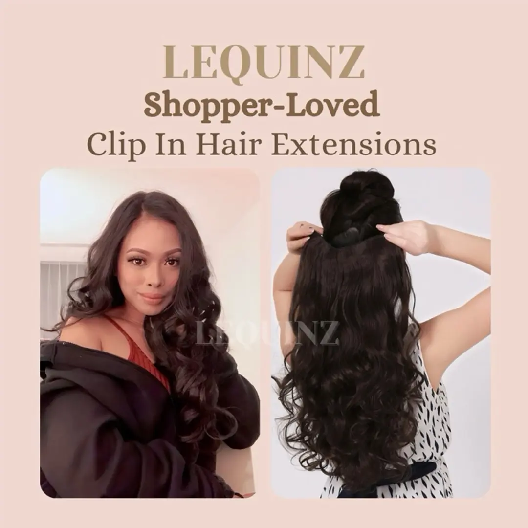 {SG} LEQUINZ Hair Stylist Shopper-loved Classic Clip On Wavy Hair Extensions 130grams 50cm