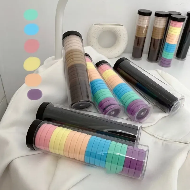 IKAT RAMBUT ANAK ELASTIS ISI 20PCS KUNCIRAN WANITA MOTIF POLOS 2