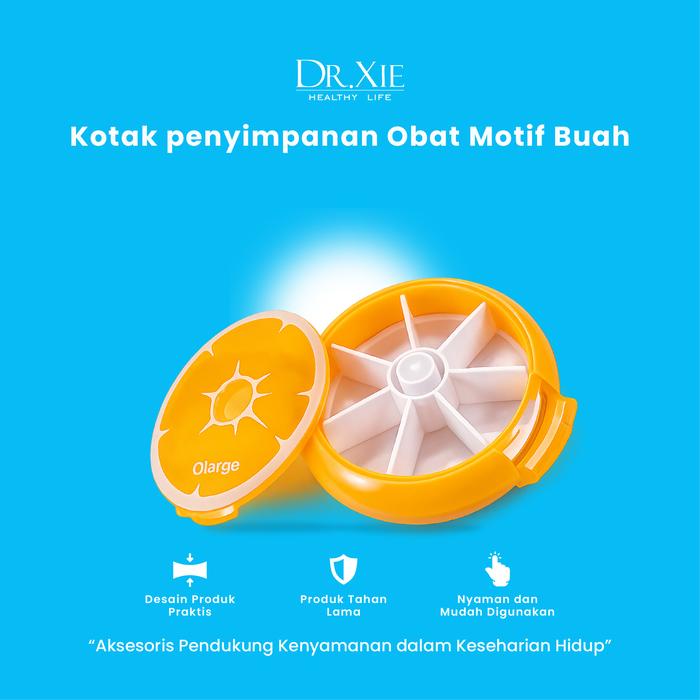 Gambar Kotak penyimpanan Obat vitamin Bulat motif buah/Round Pill Box Tempat Pil Capsule kapsul 7 sekat/ kotak obat vitamin model buah jeruk/Tempat Obat putar dari Dr Xie Healthy Life Kota Administrasi Jakarta Timur Tokopedia