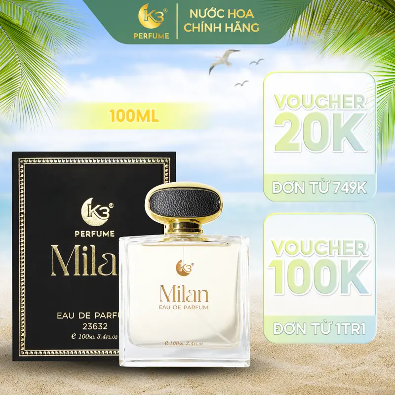 Nước Hoa Nam Cao Cấp Milan -  K3 Perfume 0