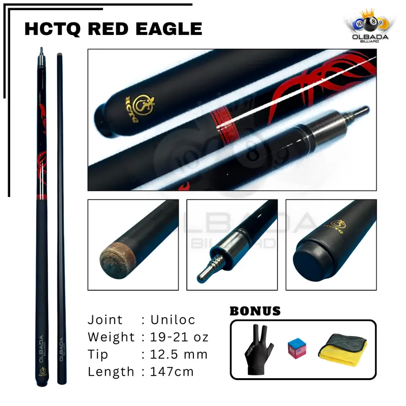 HCTQ Carbon Stik Billiard / Stick Billiard / Ball Sports / Stik Karbon 7