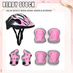 7PCS Helm Anak: Cocok untuk Sepeda, Skuter, Sepatu Roda, Skateboard, & Push Bike - Unisex, Aman & Nyaman