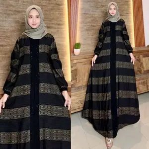 Abaya Mecca Jetblack motif Premium Mewah simpel Elegant kombinasi payet swaroski full motif depan belakang  bahan kuat,tangguh,kokoh nyaman di lengkapi saku,resletimg depan,lengan karet
