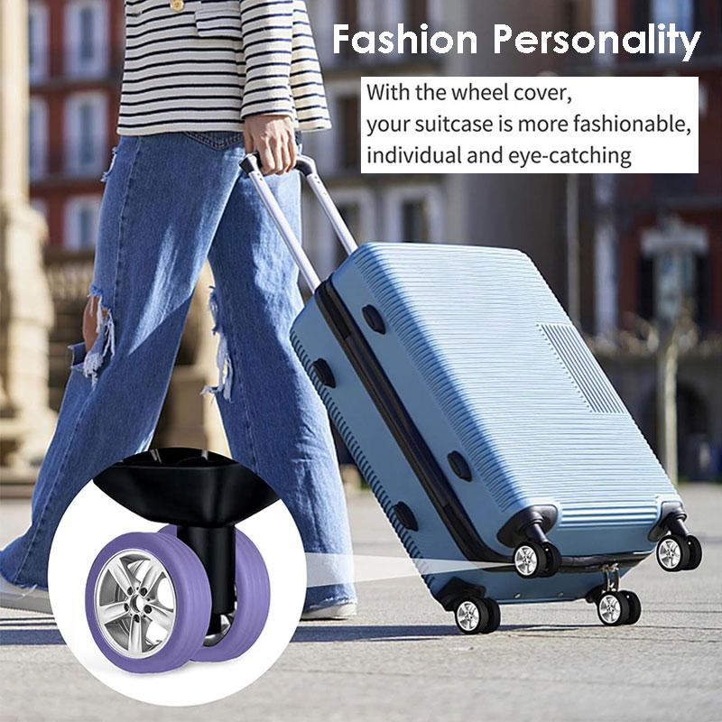 Pelindung Roda Koper Silikon Luggage wheel Isi 4Pcs Dan 8Pcs Silicon Kabin 3