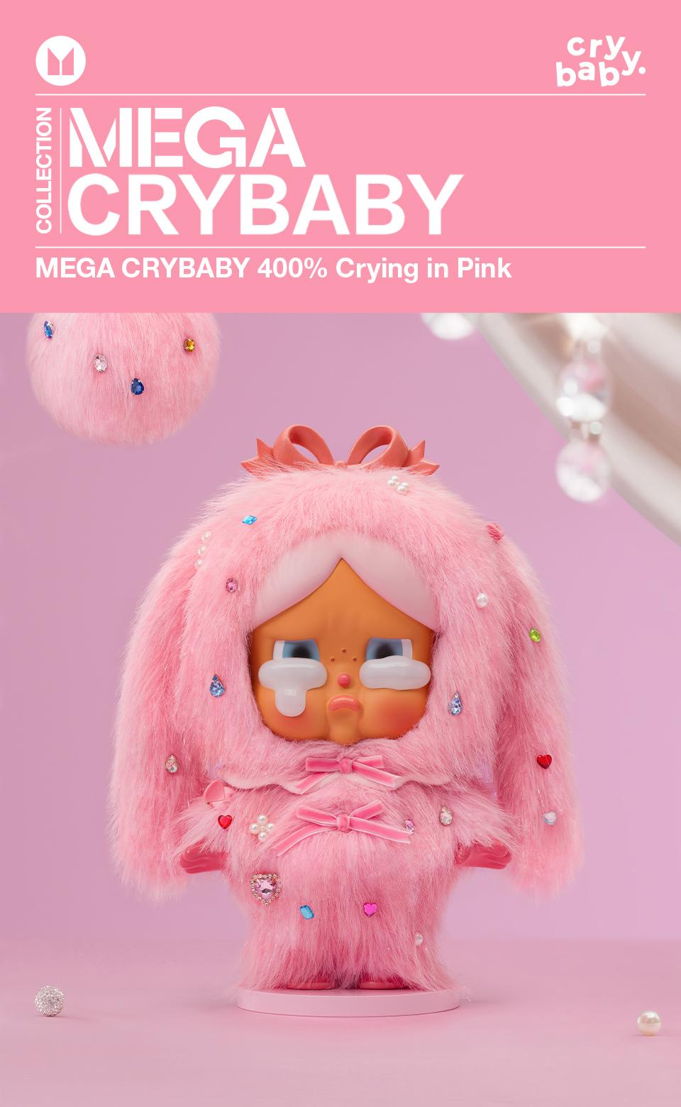 Promo POP MART MEGA CRYBABY 400% Crying in Pink Limited Edition